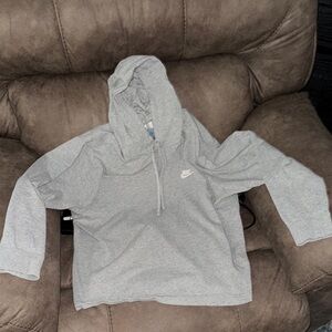 Nike Light Gray Pullover Hoodie
